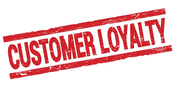 Customer Loyalty Text Written Red Rectangle Stamp Sign — Foto de Stock