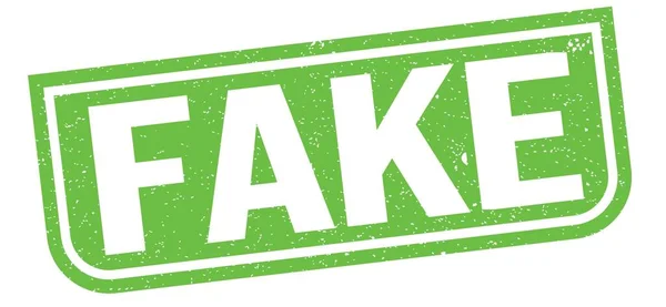 Fake Text Auf Grünem Grungy Stempelschild Geschrieben — Stockfoto