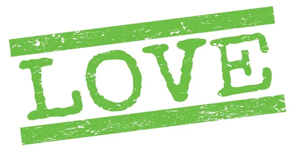 Любовый Текст Написанный Зеленой Решетке — стоковое фото