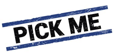 Siyah-mavi dikdörtgen mühür işareti üzerine yazılmış ME metnini seçin.