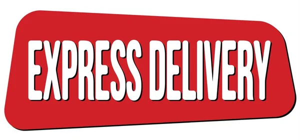 Express Delivery Text Written Red Trapeze Stamp Sign — Stock Photo, Image