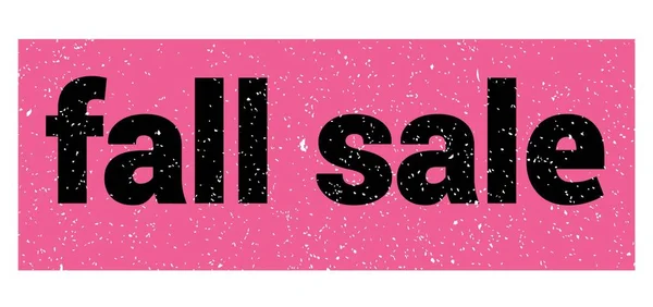 fall sale text written on pink-black grungy stamp sign.