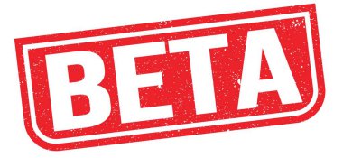 BETA metni kırmızı grungy mühür işareti üzerine yazılmış.