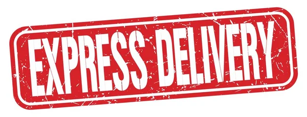 Express Delivery Text Written Red Grungy Stamp Sign — Stock Photo, Image