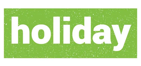 Holiday Text Written Green Grungy Stamp Sign — Stock Photo, Image