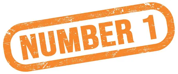 Number Text Orange Rectangle Stamp Sign — Stock Photo, Image