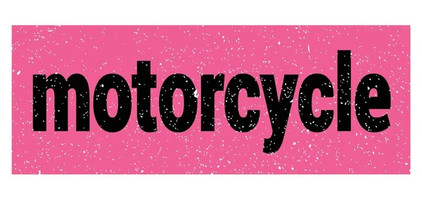 Motorcycle Text Written Pink Black Grungy Stamp Sign — Stock Photo, Image