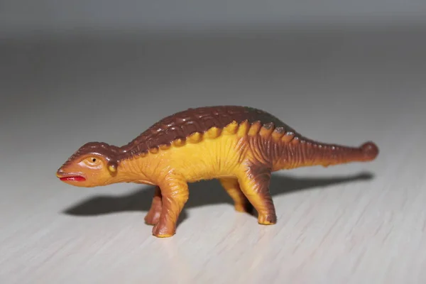Nkylosaurus Toy Dinosaur White Background — Stock Photo, Image