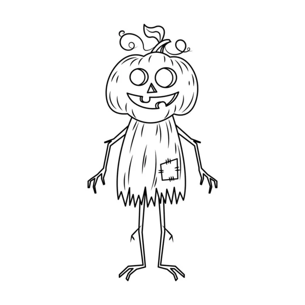 Como Desenhar Uma Ilustração Vetorial Abóbora Halloween Desenhe Jack Lanterna imagem vetorial de NutkinsJ© 518234284