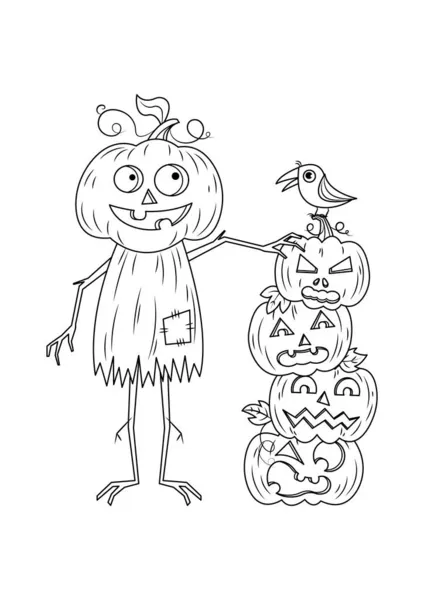 Como Desenhar Uma Ilustração Vetorial Abóbora Halloween Desenhe Jack Lanterna imagem vetorial de NutkinsJ© 518234284