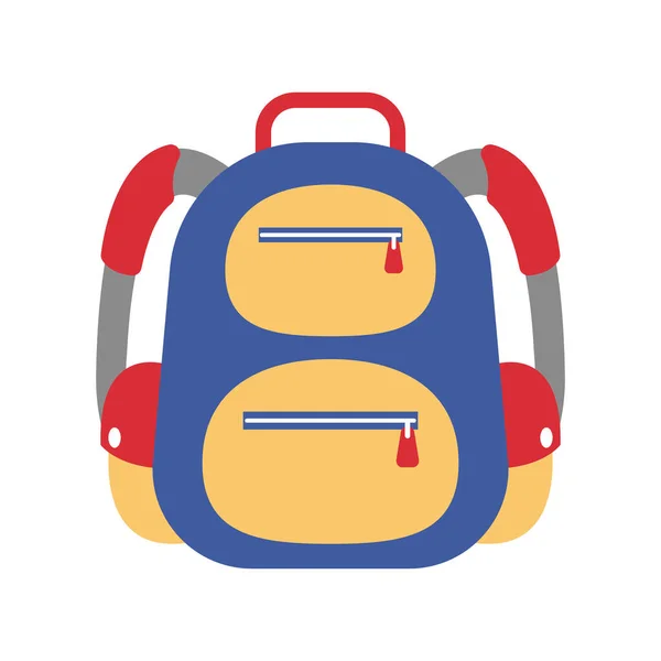 Backpack Vector Illustration Cartoon Isolated White Background Cute Backpack Vector — Stock Vector