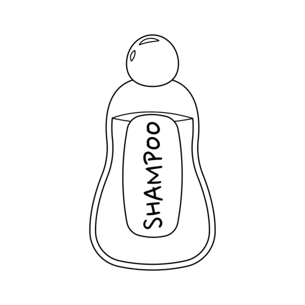 白い背景に隔離されたシャンプーベクトルイラスト漫画のボトル シャンプーベクトル漫画のかわいいボトル — ストックベクタ