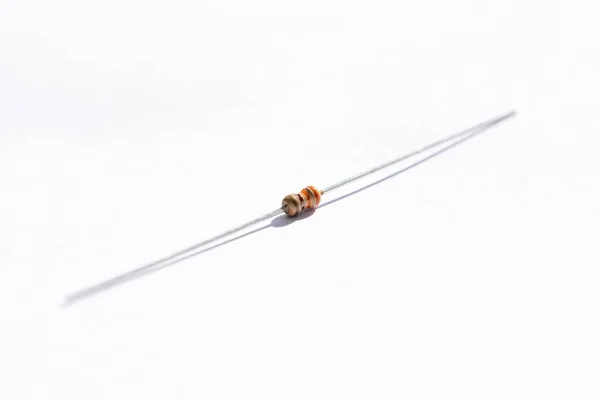 Portrait 330 Ohm Resistor Tolerance Electric Component Isolated White Background — Stock fotografie