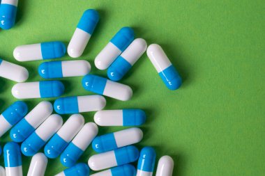 beyaz ve mavi haplar genel arka plan