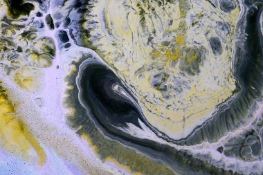 Sulu mürekkebin renkleri saydamdır. Soyut çok renkli mermer desen arkaplanı