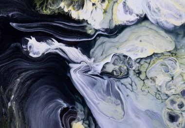 Sulu mürekkebin renkleri saydamdır. Soyut çok renkli mermer desen arkaplanı