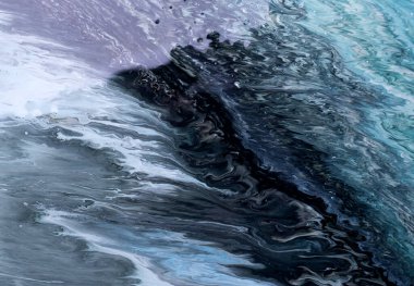 Sulu mürekkebin renkleri saydamdır. Soyut çok renkli mermer desen arkaplanı