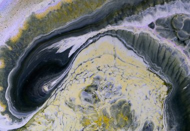 Sulu mürekkebin renkleri saydamdır. Soyut çok renkli mermer desen arkaplanı