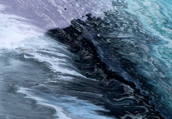 Sulu mürekkebin renkleri saydamdır. Soyut çok renkli mermer desen arkaplanı