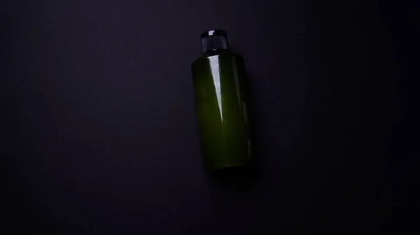 Shampoo Hair Conditioner Bottle Isolated Black Background — Stock Photo, Image