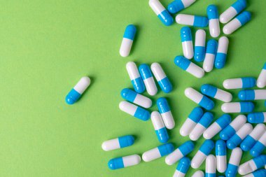 beyaz ve mavi haplar genel arka plan