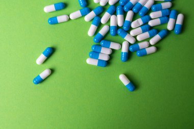 beyaz ve mavi haplar genel arka plan