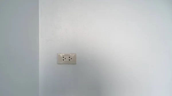 Outlet Attached Corner Wall Two Outlets — Stock Photo, Image