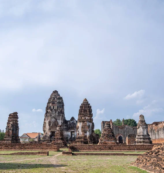 Wat Phra Sri Mahathat Lop Buri Province Historical Tourist Attraction — Stockfoto