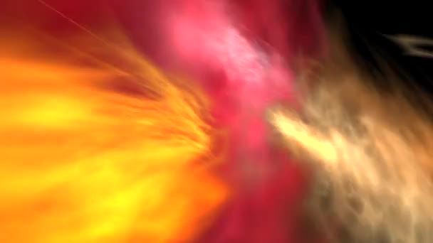 带有彩色烟雾的3D动画 — 图库视频影像