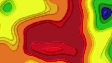 Renkli noktaların canlandırması