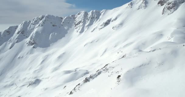雪山美丽的空中景观 — 图库视频影像