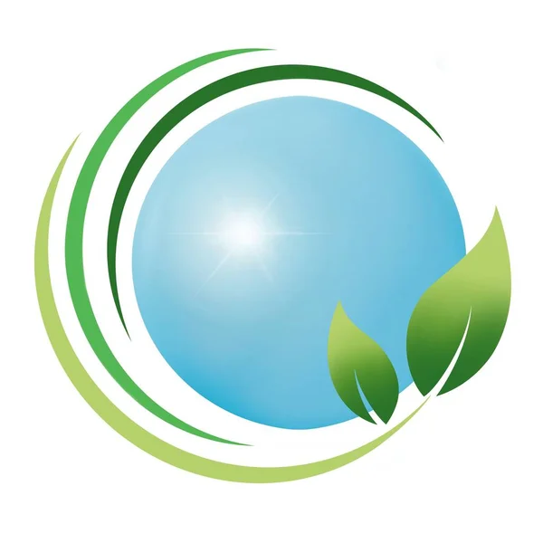 Logotipo Para Produtos Orgânicos Veganos — Fotografia de Stock