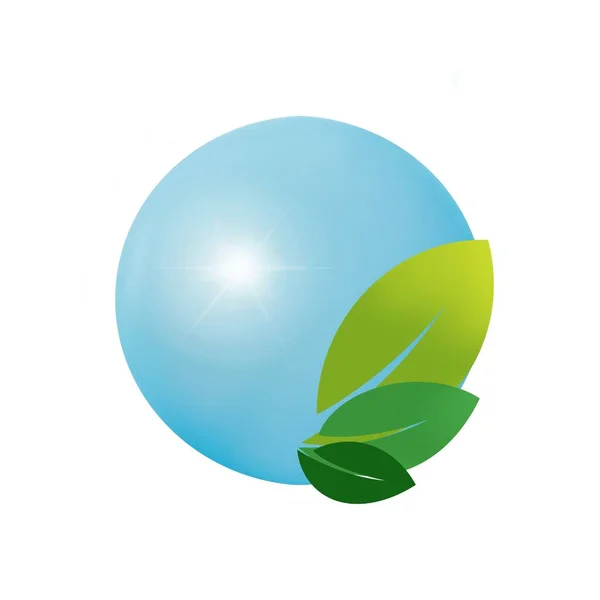 Logotipo Para Produtos Orgânicos Veganos — Fotografia de Stock