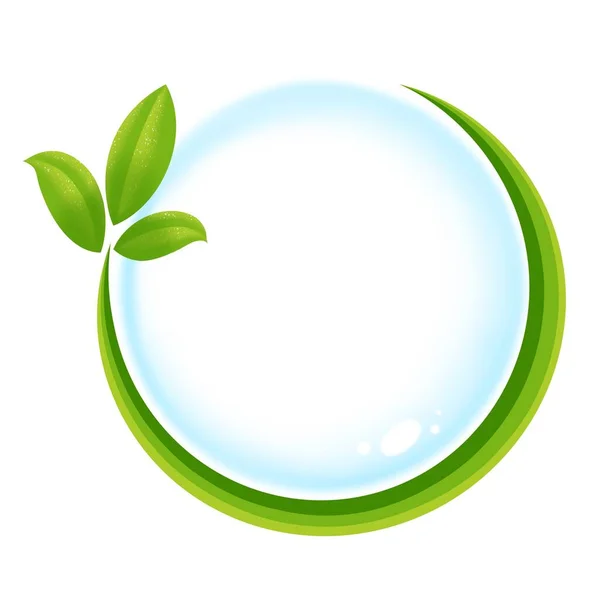 Logotyp För Ekologiska Och Veganska Produkter — Stockfoto