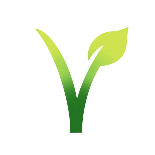 Logotipo Para Productos Orgánicos Veganos Imágenes de stock libres de derechos
