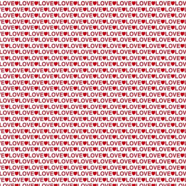 kırmızı kalpli desen