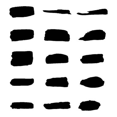 Vektör siyah boya, mürekkep fırça darbesi, fırça, çizgi veya doku.