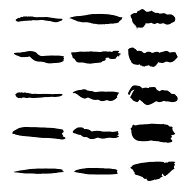 Vektör siyah boya, mürekkep fırça darbesi, fırça, çizgi veya doku.