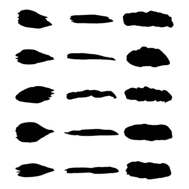 Vektör siyah boya, mürekkep fırça darbesi, fırça, çizgi veya doku.