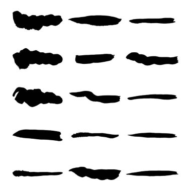 Vektör siyah boya, mürekkep fırça darbesi, fırça, çizgi veya doku.