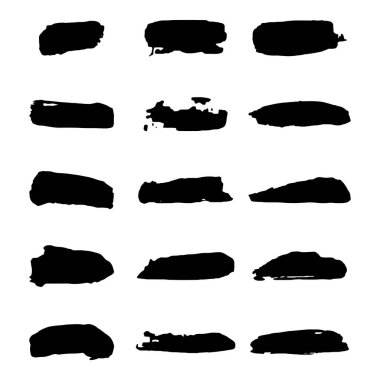 Vektör siyah boya, mürekkep fırça darbesi, fırça, çizgi veya doku.