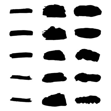 Vektör siyah boya, mürekkep fırça darbesi, fırça, çizgi veya doku.