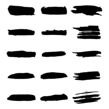 Vektör siyah boya, mürekkep fırça darbesi, fırça, çizgi veya doku.