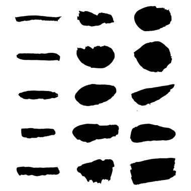 Vektör siyah boya, mürekkep fırça darbesi, fırça, çizgi veya doku.