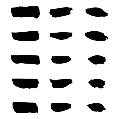 Vektör siyah boya, mürekkep fırça darbesi, fırça, çizgi veya doku.