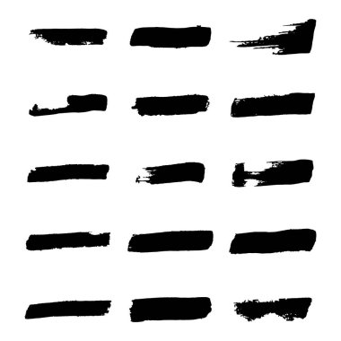 Vektör siyah boya, mürekkep fırça darbesi, fırça, çizgi veya doku.