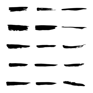 Vektör siyah boya, mürekkep fırça darbesi, fırça, çizgi veya doku.