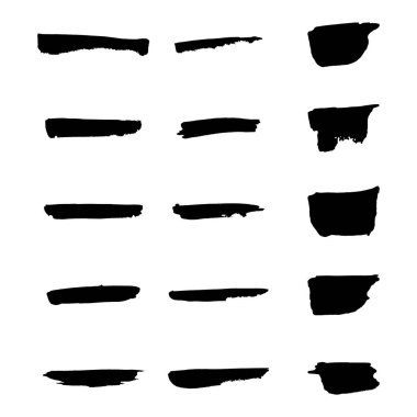 Vektör siyah boya, mürekkep fırça darbesi, fırça, çizgi veya doku.