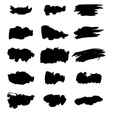 Vektör siyah boya, mürekkep fırça darbesi, fırça, çizgi veya doku.