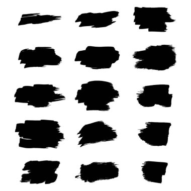 Vektör siyah boya, mürekkep fırça darbesi, fırça, çizgi veya doku.